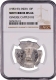 Very Rare MS 66 Graded by NGC Brockage Error Aluminum Ten Paise Coin of Republic India.