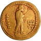 Nana type Gold Dinar Coin of Kanishka I of Kushan Dynasty.