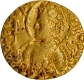 Exceedingly Rare Gold Dinar Coin of Huvishka of Kushan Dynasty of Pharro type.