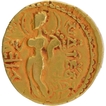 Scepter type Gold Dinar Coin of Samudragupta of Gupta Dynasty.