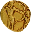 Extremely Rare Lion Slayer type Gold Dinar Coin of Chandragupta II of Guptas.