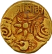 Gold Padmatanka Punch Marked Coin of Ramachandra  of Yadavas of Devagiri.