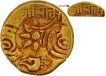 Gold Padmatanka Punch Marked Coin of Ramachandra  of Yadavas of Devagiri.