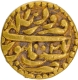 Exceptionally Rare Gold Mohur Coin of Akbar of Sitpur Mint of Farwardin Month.