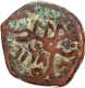 Machhlipatan  Bandar  Mint  Copper Paisa  AH 1168 /Ahad  RY Coin of Alamgir II.