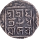 Extremely Rare Tripura Dharma Manikya Silver Quarter Tanka Coin of Saka Era 1636.