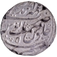 Bharatpur State Silver Nazarana like Broad Flan Rupee Coin of Mahe Indrapur Mint.