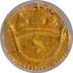 Gold Two Xerafins Coin of D.Jose of Goa of Indo Portuguese with 1775.