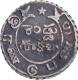 Second Issue Silver Double Fanams Coin of Madras Presidency.