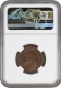 NGC MS 63 BN Graded Copper One Quarter Anna Coin of Victoria Empress of Calcutta Mint of 1896.