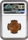 NGC MS 66+ RD Graded Bronze One Quarter Anna Coin of King George V of Bombay Mint of 1927.