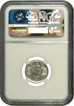 NGC MS 63 Graded Silver Quarter Rupee Coin of King George V of Bombay Mint of 1912.