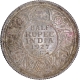 Uncirculated Silver Half Rupee Coin of King George V of Calcutta Mint of 1927.