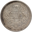 Very Rare Silver Half Rupee Coin of King George VI of Bombay Mint of 1943.