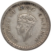 Very Rare Silver Half Rupee Coin of King George VI of Bombay Mint of 1943.