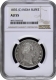 NGC AU 55 Graded Silver One Rupee Coin of King William IIII of Calcutta Mint of 1835.