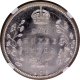 NGC MS 63 Graded Silver One Rupee Coin of King Edward VII of Bombay Mint of 1903 with Ghost Impression.