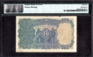 PMG Graded 55 About Uncirculated Ten Rupees Banknote of King George V Signed by J W Kelly of 1935.