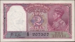 Two Rupees Banknote of King George VI Signed by J B Taylor of 1943.