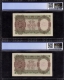 PCGS Graded 64 Choice UNC Details Five Rupees Banknotes of King George VI Signed by C D Deshmukh of 1944.