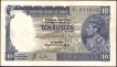 Ten Rupees Banknote of King George VI Signed by J B Taylor of 1938.