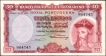Trinta (Thirty) Escudos Banknote of Banco Nacional Ultramarino of Portuguese India (Goa) of 1959.