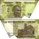 Sheet Fold Printing & Butterfly Error Twenty Rupees Banknote Signed by Shakti Kanta Das of Republic India.