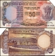 Butterfly & Extra Paper Error Fifty Rupees Banknote Signed by R N Malhotra of Republic India.