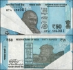Sheet Fold Printing & Butterfly Error Fifty Rupees Banknote Signed by Shakti Kanta Das of Republic India of 2019.