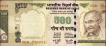 Sheet Fold Cutting Error Five Hundred Rupees Banknote Signed by Y V Reddy of Republic India of 2008.