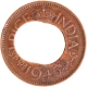 Error Bronze One Pice Coin of King George VI of Lahore Mint of 1945.