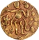 Srilanka Gold Kahavanu Coin of Raja Raja I of Chola Empire.