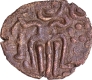 Copper Kasu Coin of Ella Naladhalaya of Pandyas.