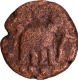 Copper Coin of Venad Cheras with Elephant standing type.