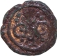 Copper Kasu Coin of Harihara I of Vijayanagara Empire.