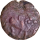 Copper Kasu Coin of Devaraya I of Vijayanagara Empire.