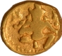 Gold Half Varaha Coin of Krishnadevaraya of Vijayanagara Empire.