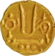 Gold Fanam Coin of Sri Rangaraya III of Vijayanagara Empire.