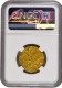 UNC Detailed NGC Graded Gold Mohur Coin of Akbar of Agra Dar ul Khilafa Mint.