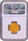 Unc Detailed NGC Graded Gold Mohur Coin of Aurangzeb Alamgir of Surat Mint.