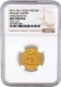 NGC Graded UNC Detailed Gold Mohur Coin of Farrukhsiyar of Itawa Mint..