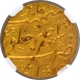 NGC Graded UNC Detailed Gold Mohur Coin of Farrukhsiyar of Itawa Mint..