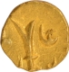 Karpa Mint Gold Half Fanam Coin of Mughal Empire Shah Alam II.