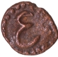 Copper Kasu Persian letter Ain Coin Nawabs of Arcot.