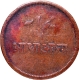 Bengal Presidency of Copper Half Anna of Calcutta Mint.