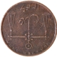 Bombay Presidency Copper Quarter Anna Coin.