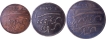 Soho  Mint Set of 3 Copper Coins  1803 AD Reverse Inverted Die Axis of Madras Presidency.