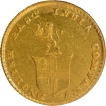 Gold Five Rupees Coin of Madras Presidency.