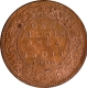 Uncirculated Bronze One Quarter Anna Coin of King Edward VII of Calcutta Mint of 1906.