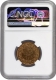 Extremely  Rare NGC MS 64 RB Graded Bronze One Quarter Anna Coin of King George V of Calcutta Mint of 1916.